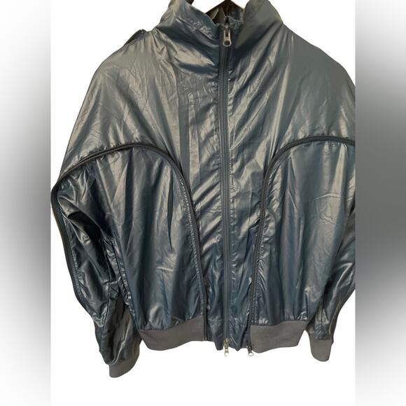 Women’s Adidas x Stella McCartney Blue Windbreaker Jacket Size Small - Picture 4 of 7